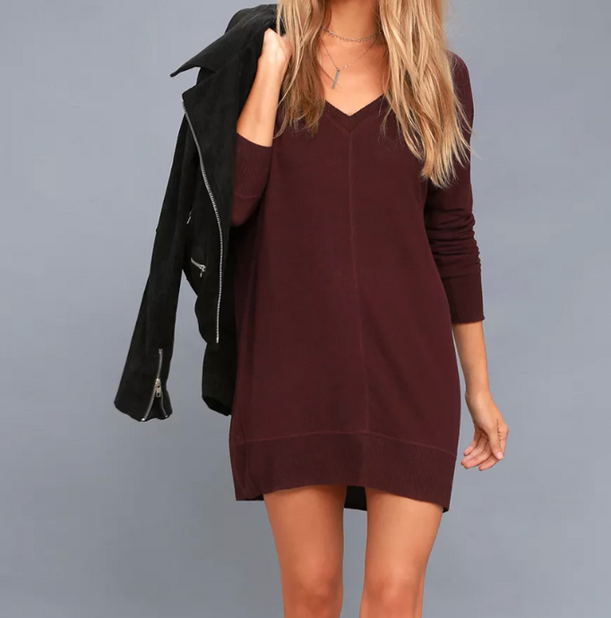 Fall in Love with Me Sweater Dress